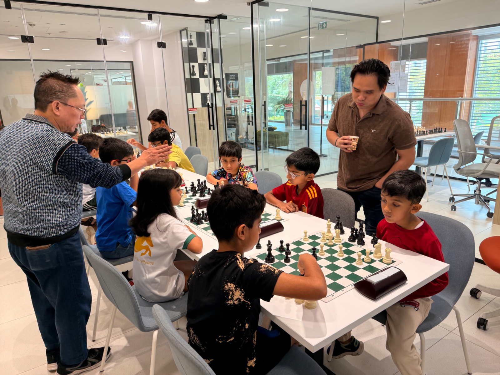 Chess tournament in progress